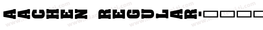 Aachen Regular字体转换